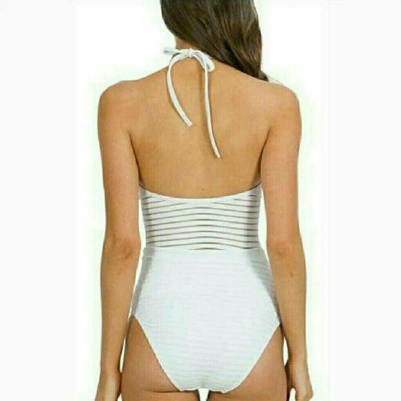 sexy striped woman swimsuit monikini - Picture 4 of 4